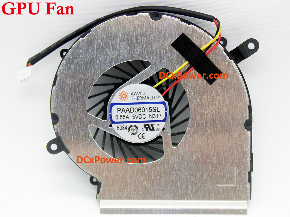 (image for) Laptop Internal Fan for MSI GE62 GL62 GP62 PE60 WE62 GE72 GL72 GP72 PE70 WE72 6QC 6QD 6QE 6QF 6QL 7QF 7RI 7RIX 7RJ 7RJX MS-16J4/16J5/1794/1795 CPU GPU Cooling Inside Left Right Cooler